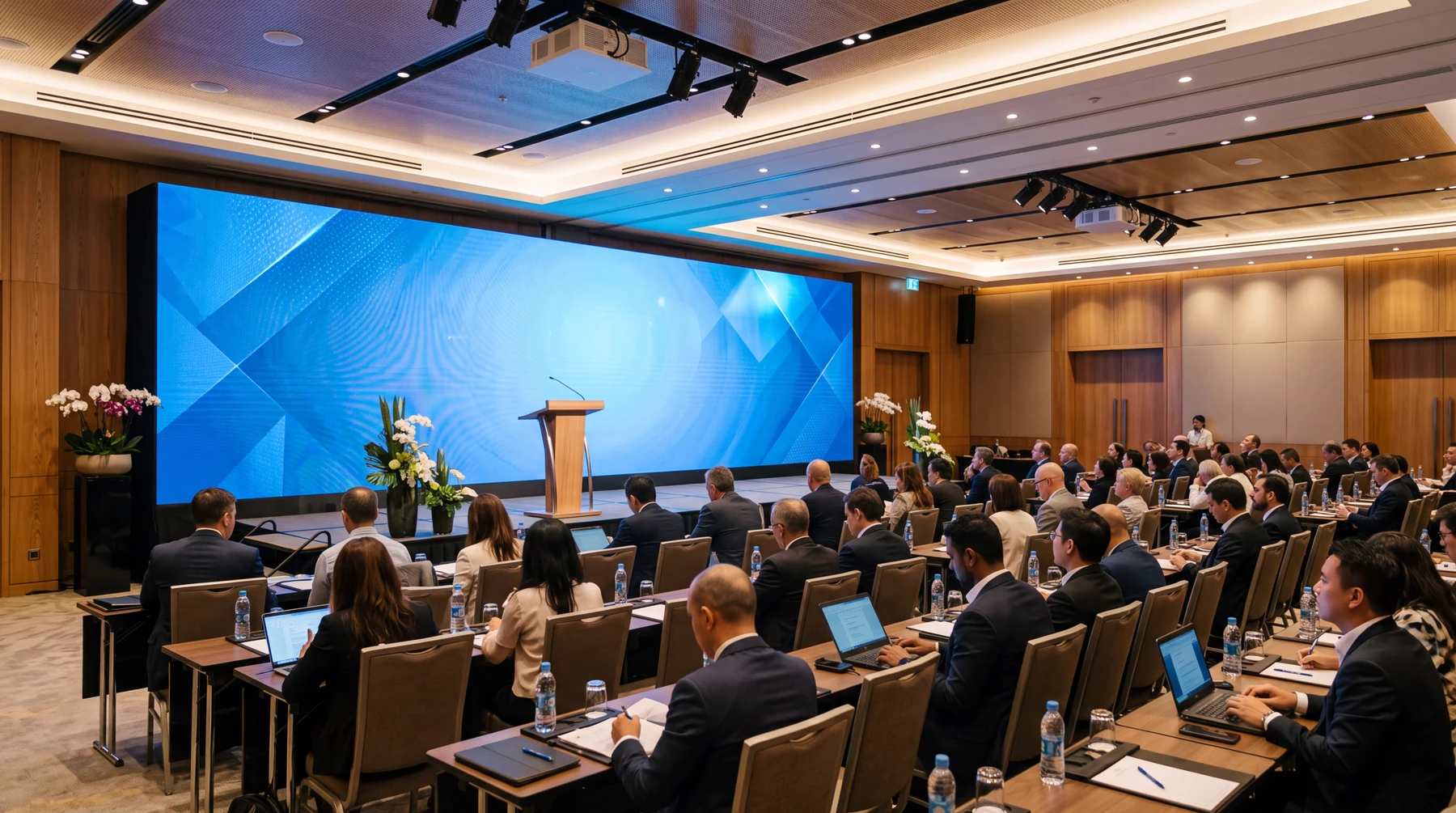 Otel konferans salonunda LED ekran