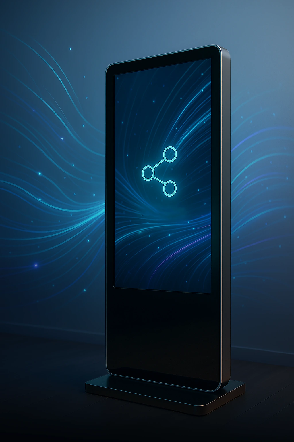 Touch Kiosk ağ ve bağlantı görselleştirmesi