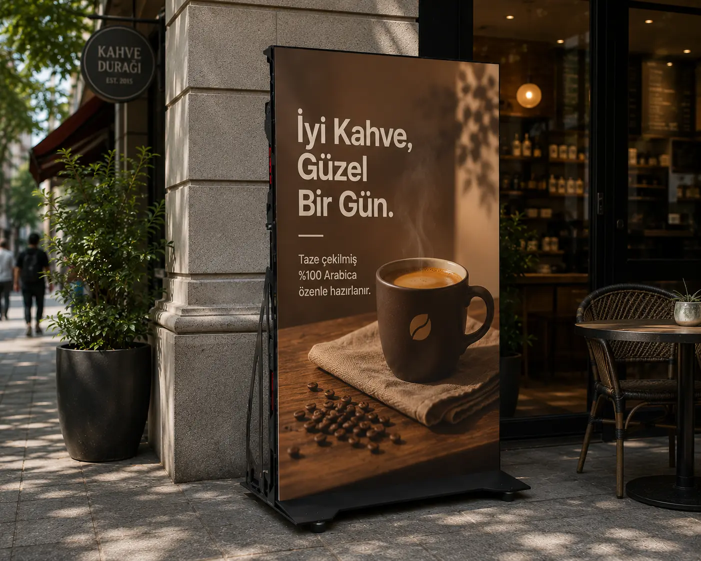 Dış Mekân LED Poster uygulama örneği