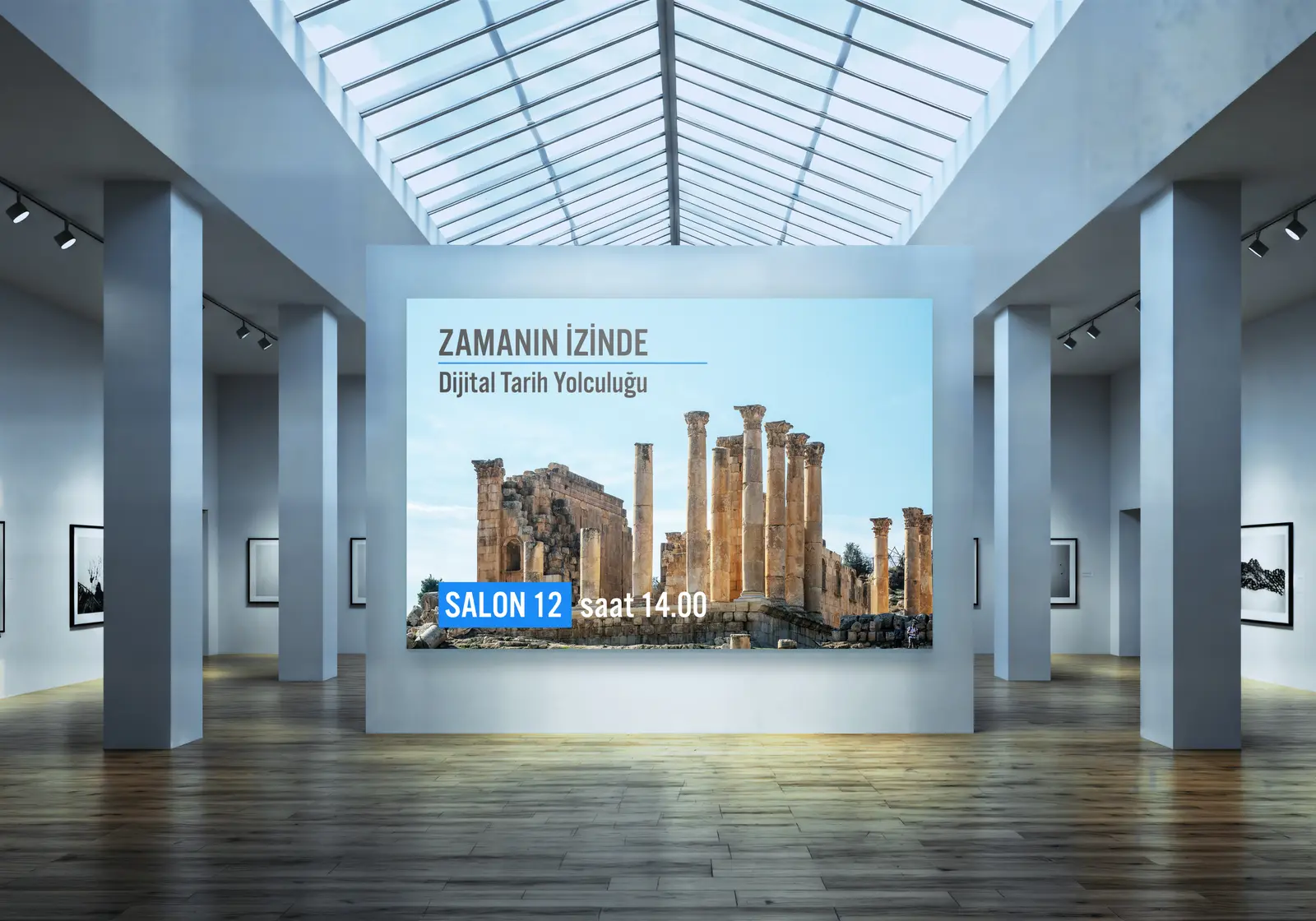 Müze ve deneyim alanında iç mekân LED ekran uygulaması